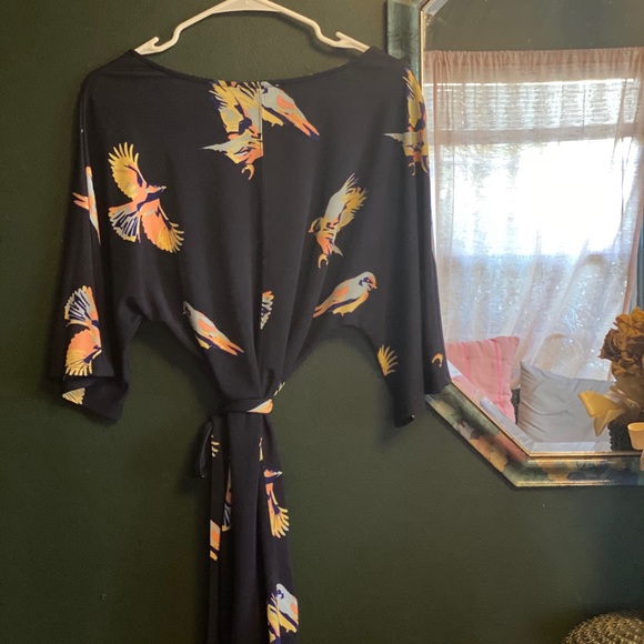 Anthropologie Deletta Bird print blouse/tunic - Picture 3 of 4